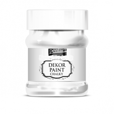 Vintage chalky paint, white color