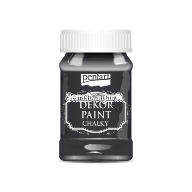 Vintage chalky paint, black color