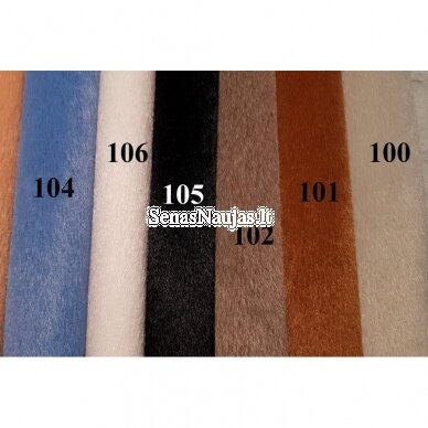 Glossy fabric for mini teddy bears, black color (105) 1