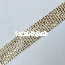 Decorative ribbon with plastic eyes, yellow color
