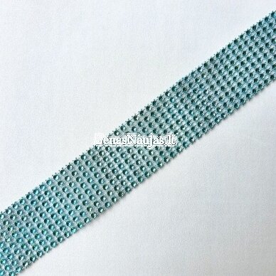 Decorative ribbon with plastic eyes, sea green color 2