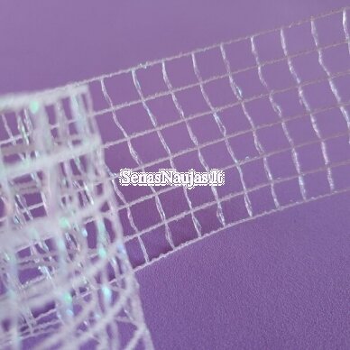 Decorative mesh ribbon, pearl color 2