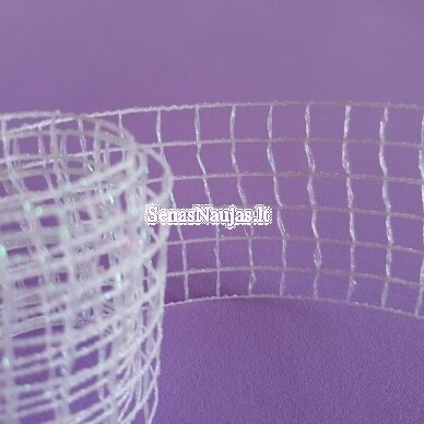 Decorative mesh ribbon, pearl color 1