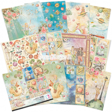 Double sided scrapbooking paper THE LITTLE PRINCE 1