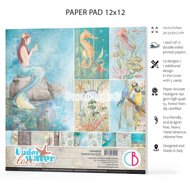 Double sided scrapbooking paper UNDERWATER