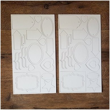 Chipboard set, 2 sheets 1