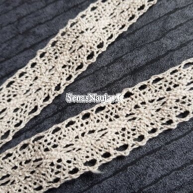 Crochet cotton lace, cream color 2