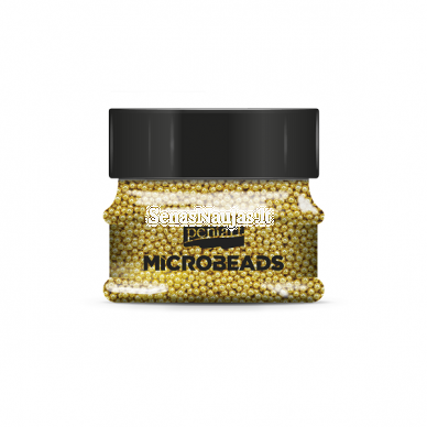 Glass microbeads, gold color