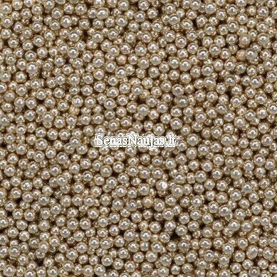Glass microbeads, champagne color 1