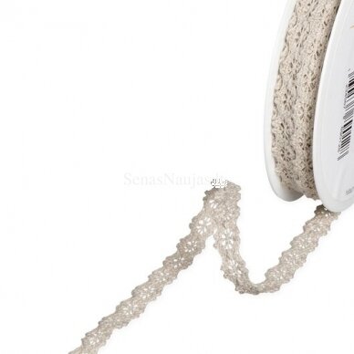 Linen color crochet lace