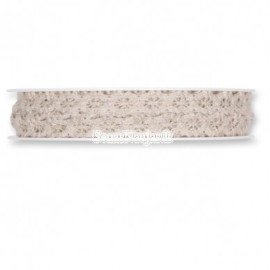 Linen color crochet lace 1