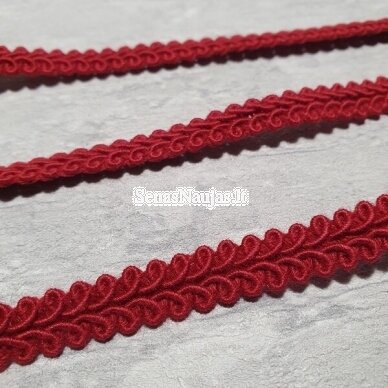 Mat cotton braid, claer claret color