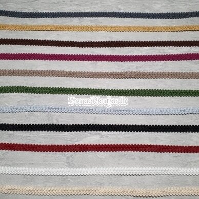 Mat cotton braid, claer claret color 1