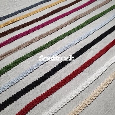 Mat cotton braid, claer claret color 3