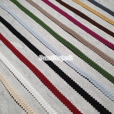 Mat cotton braid, dark claret color 3