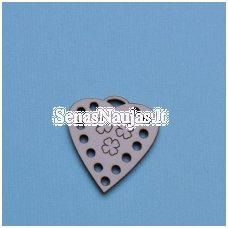 Wooden button, 1 pcs. HEART FOR YARN
