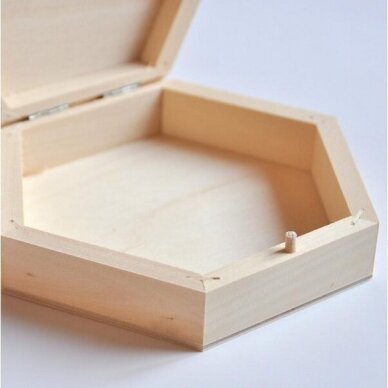 Unfinished wooden box  (mini), 1 piece 3