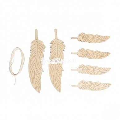 Wooden shape FEATHERS