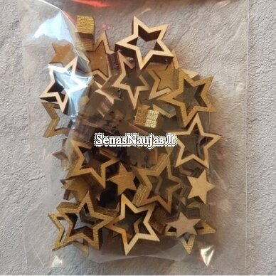 Wooden shape STARS, 40 pieces 1