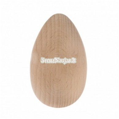 Wooden turned egg, 1 piece