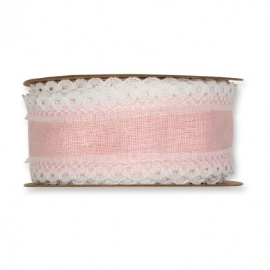 Cotton ribbon with lace 1