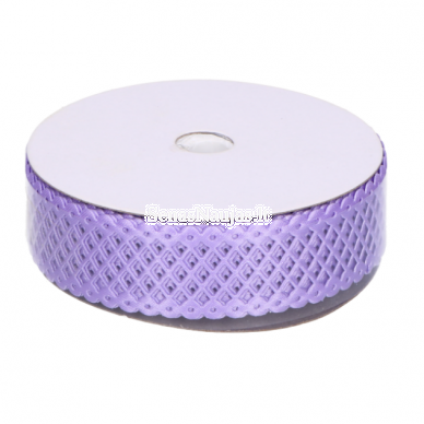 Fabric openwork ribbon, violet color