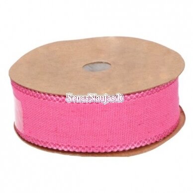 Fabric ribbon, pink color
