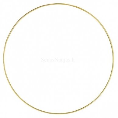 Metalinis žiedas, aukso sp. 15 cm