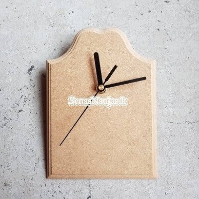 Milled MDF clock with mechanism