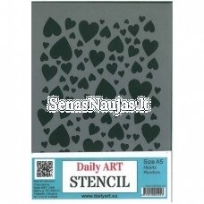 Plastic stencil HEARTS