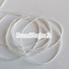 Thin twisted cord, white color