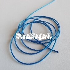 Thin twisted cord, blue color