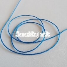 Thin twisted cord, blue color