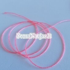 Thin twisted cord, pink color