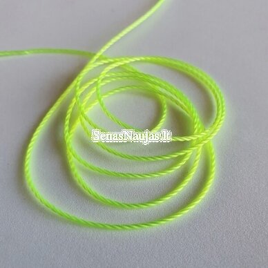 Plona sintetinė virvutė, neoninė žalia spalva