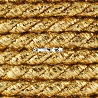 Decorative metallic string, gold color 1