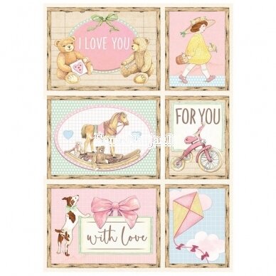 Thin rice paper DAY DREAM CARDS PINK