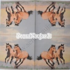Paper napkin for decoupage WILD HORSES, 1 piece
