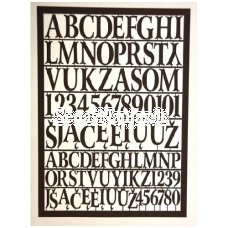 Popierinės didžiosios lietuviškos raidės ir skaičiai