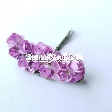 Popierinės rožytės, šviesi violetinė sp., 12 žiedų