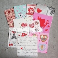 Popierinių servetėlių rinkinys šv. Valentino dienai
