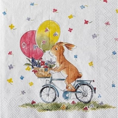 Paper napkin EASTER RIDE, 1 piece