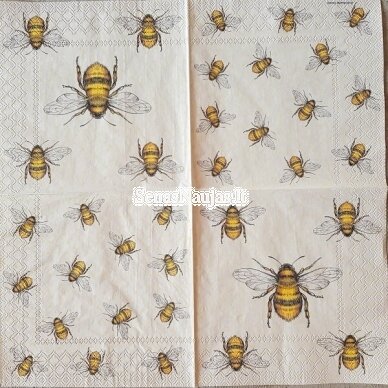 Paper napkin BEES, 1 piece 2