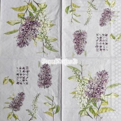 Paper napkin for decoupage LILAC