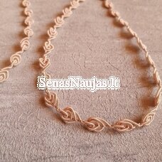 Ornate braided ribbon, sand