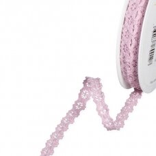 Pink color crochet lace