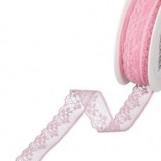 Pink color lace
