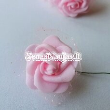Rožytės su tiuliu, šviesi rožinė sp., 6 žiedai