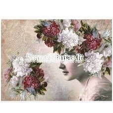 Rice paper for decoupage, scrapbooking PEONIES