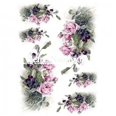 Rice paper for decoupage, scrapbooking ROSES